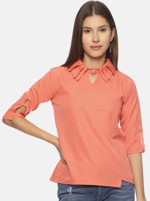 

Couper & Coll Women Orange Solid Shirt Style Top
