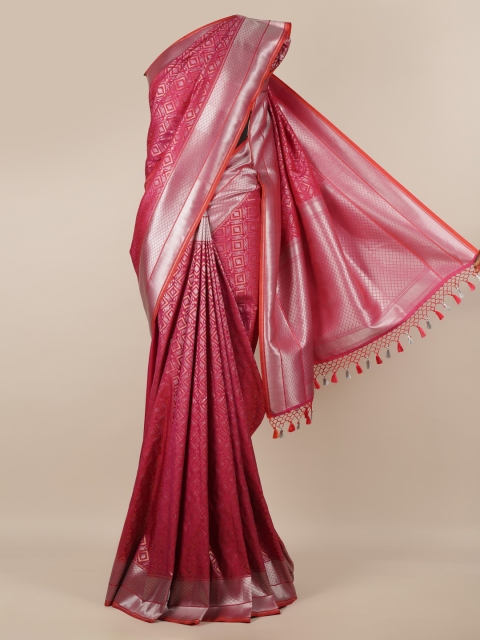 

Pothys Magenta Pure Silk Woven Design Banarasi Saree