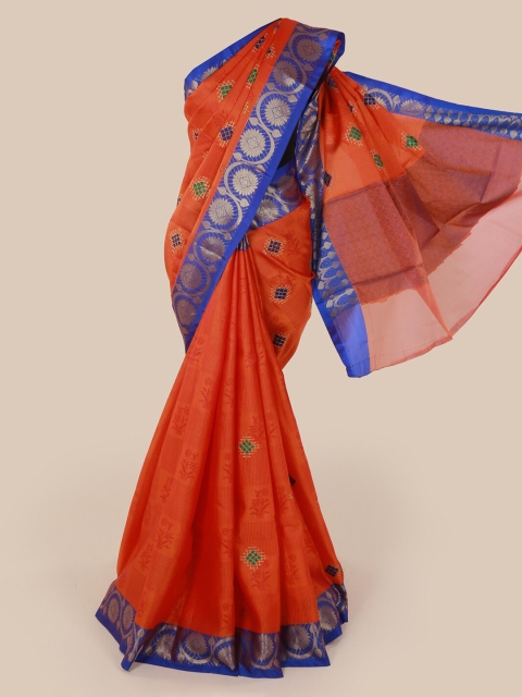 

Pothys Rust Woven Design Art Silk Saree