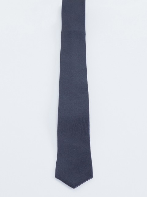 

max Navy Blue Solid Broad Tie