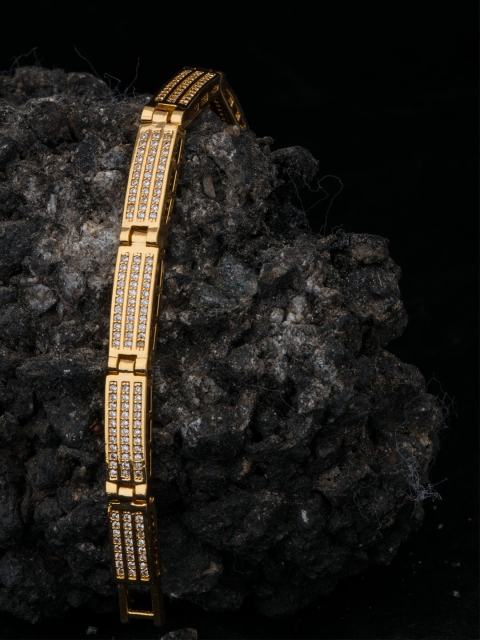 

Alankruthi Gold-Plated Handcrafted Kada Bracelet