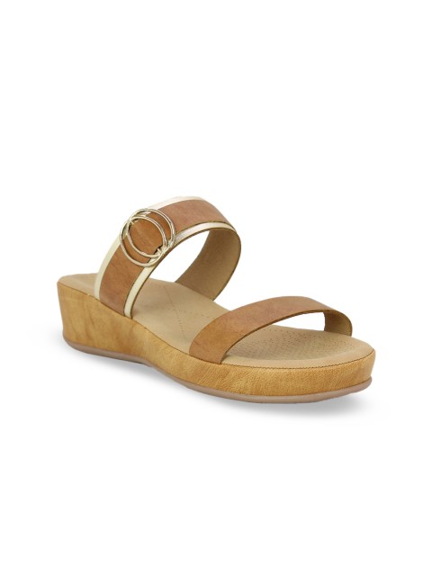 

Inc 5 Women Tan Brown Solid Wedges