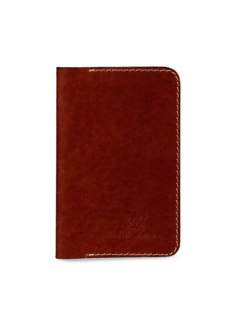 

Aditi Wasan Unisex Brown Textured Card Holder