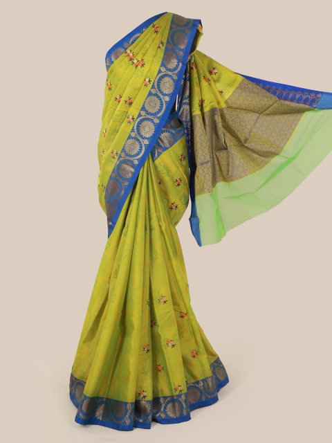 

Pothys Green Woven Design Saree