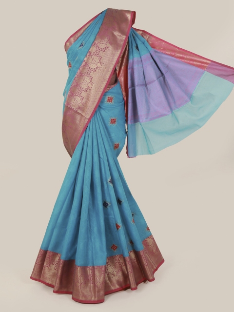 

Pothys Blue & Pink Art Silk Woven Design Saree
