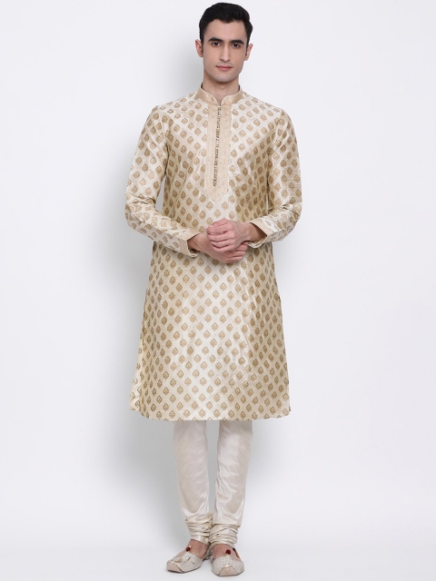 

Sanwara Men Cream-coloured Ethnic Motifs Kurta