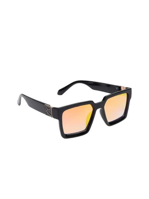Celebrity Sunglasses Unisex Orange Lens & Black Wayfarer Sunglasses CL-Sahil Khan-8