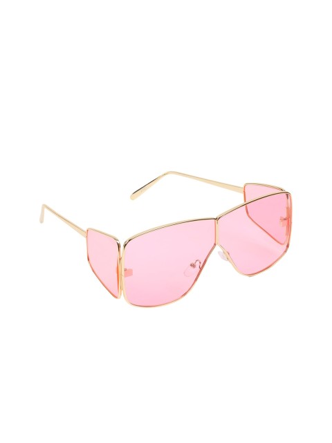 

Celebrity Sunglasses Unisex Pink Lens & Gold-toned Shield CL-Badshah-01