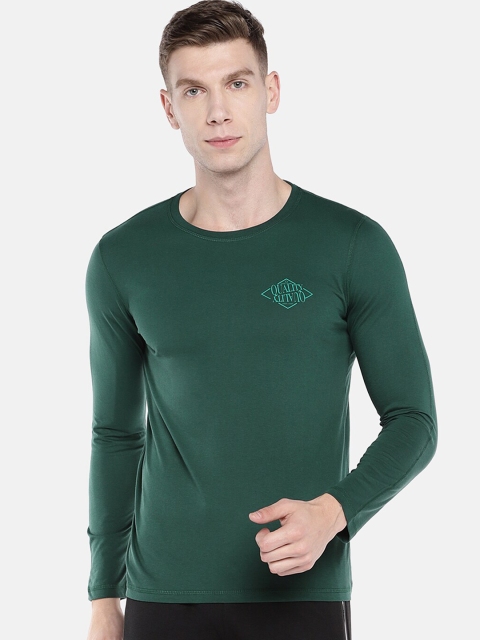 

Sweet Dreams Men Green Solid Sustainable Lounge T-Shirt