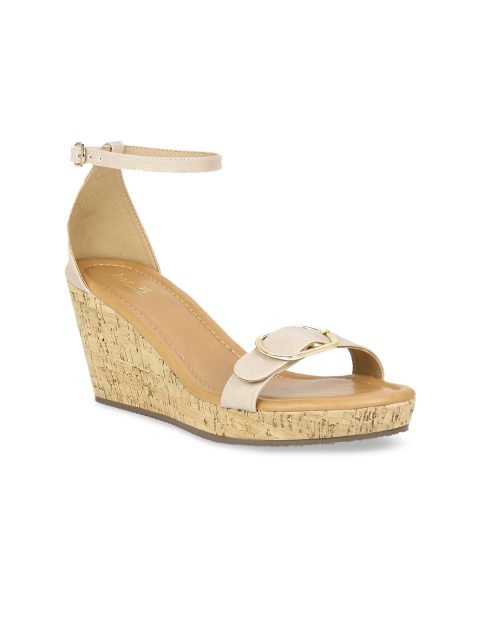 

Inc 5 Women Beige Solid Wedges