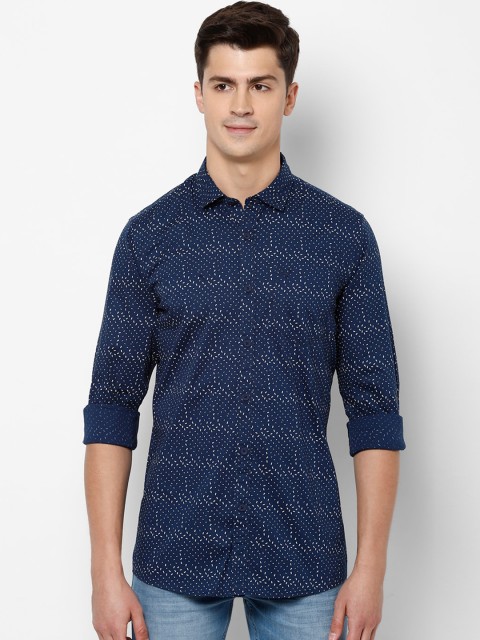 

Allen Solly Sport Men Navy Blue Regular Fit Printed Casual Shirt