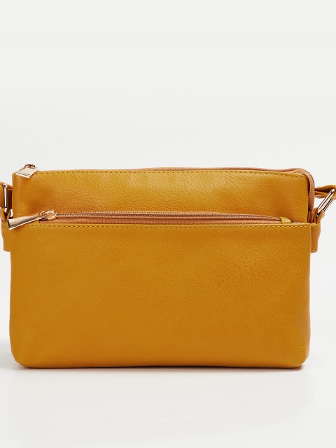 

Ginger by Lifestyle Mustard Solid Sling Bag
