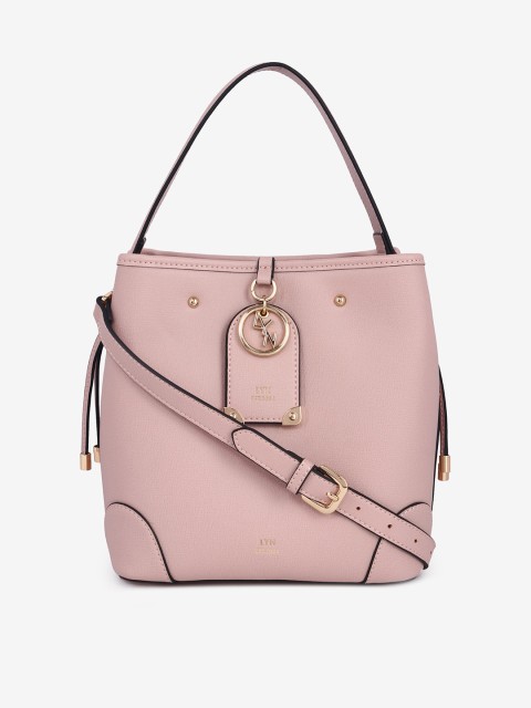 

LYN Pink Solid Handheld Bag