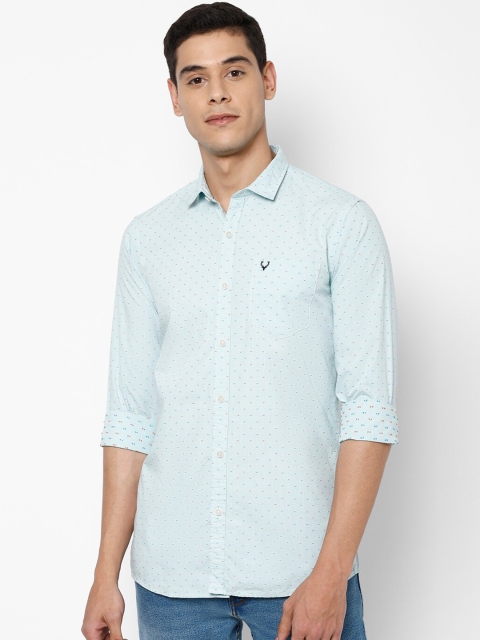 

Solly Jeans Co. Men Blue Regular Fit Printed Casual Shirt
