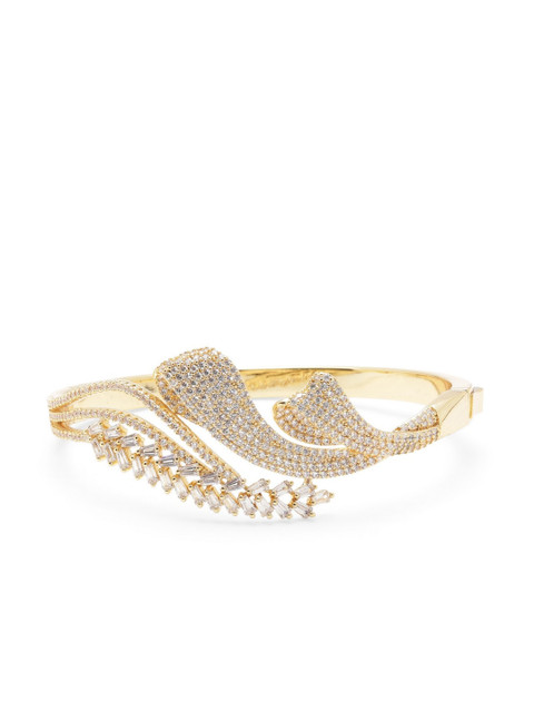 

shaze Women Gold-Toned Handcrafted Bangle-Style Bracelet