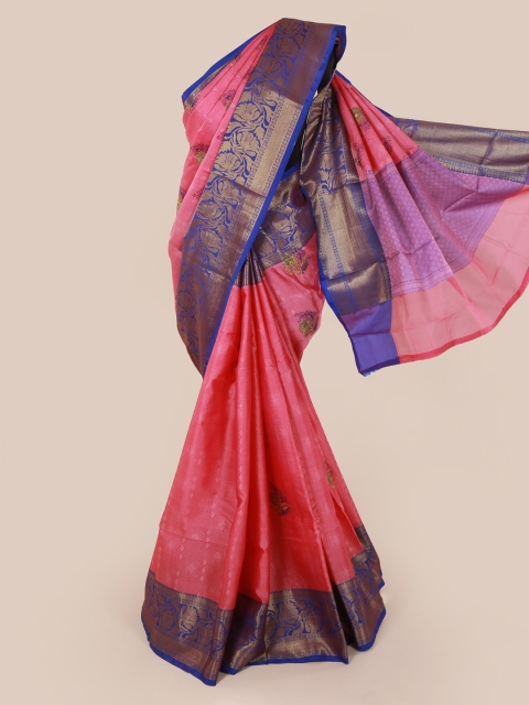 

Pothys Pink & Purple Art Silk Woven Design Saree