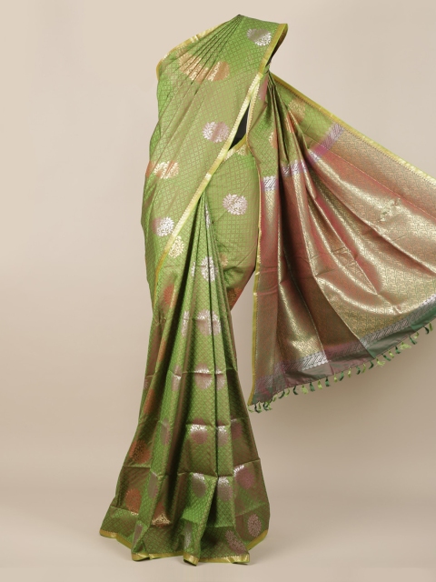 

Pothys Green Woven Design Art Silk Saree