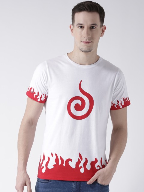 

ComicSense.xyz Men White Printed Round Neck T-shirt