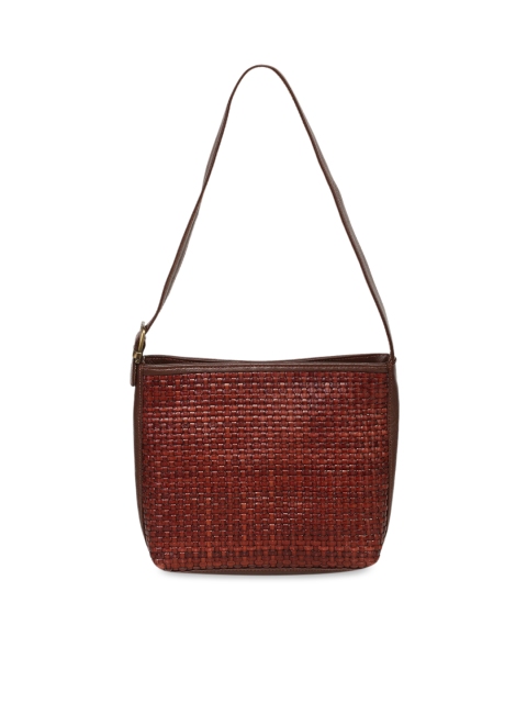 

EVER HYDE Brown Woven Sling Bag