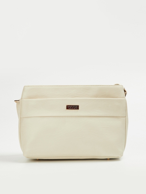

CODE by Lifestyle Beige Solid Sling Bag
