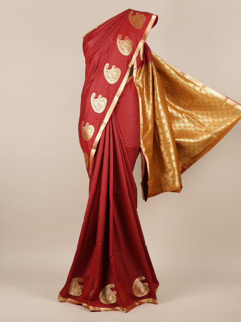 

Pothys Red Printed Art Silk Saree