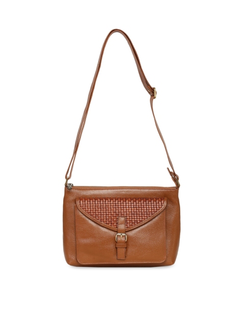 

EVER HYDE Tan Solid Sling Bag