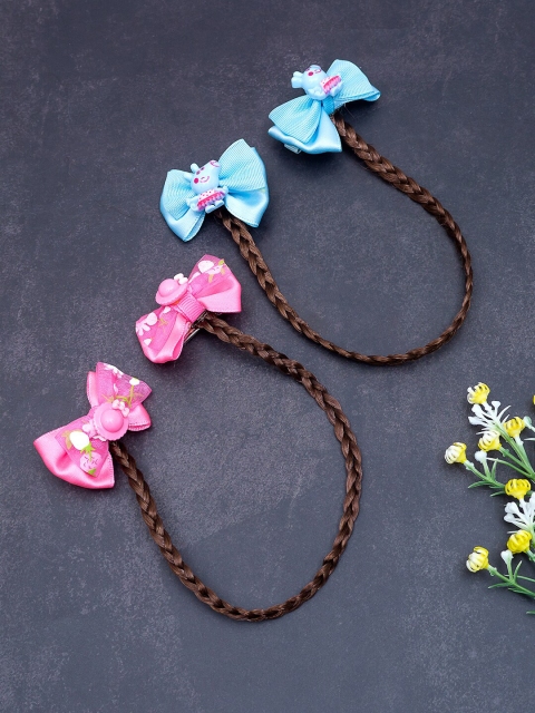 

Golden Peacock Girls Pink Set of 2 Alligator Hair Clip