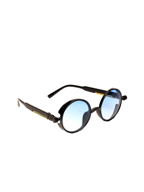 

Fuzoku Men Blue & White Round Sunglasses With Uv Protected Lens FZKSS2020SG0093