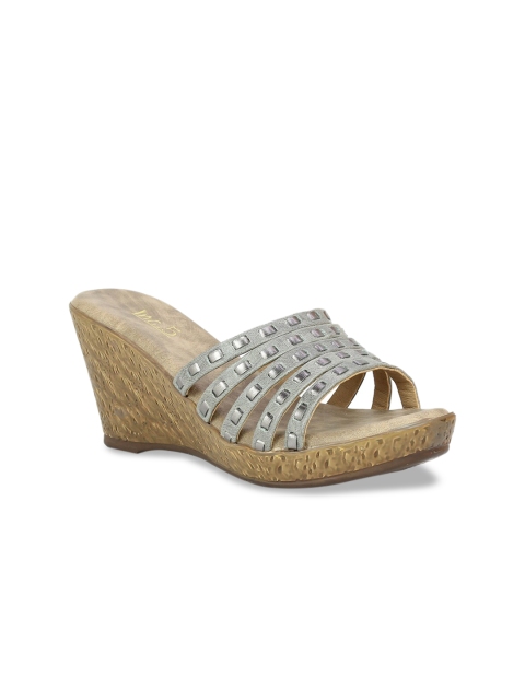 

Inc 5 Women Grey Embellished Heels