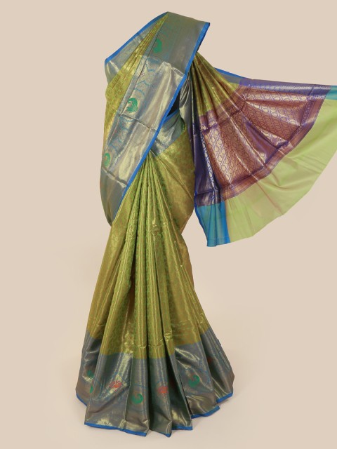 

Pothys Green Woven Design Art Silk Saree