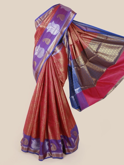 

Pothys Pink Woven Design Art Silk Saree