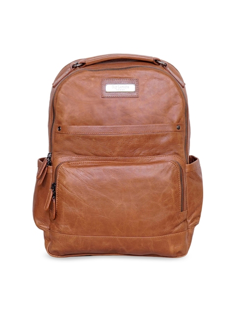 

Justanned Men Tan Brown Leather Backpack