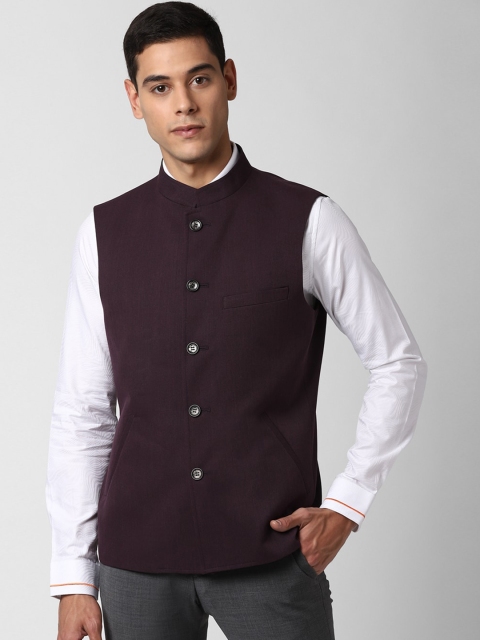 

Peter England Purple Solid Waistcoat