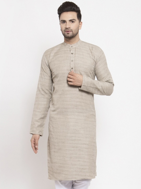 

Jompers Men Grey Thread Work Kurta