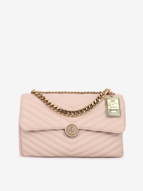 

LYN Pink Textured Sling Bag