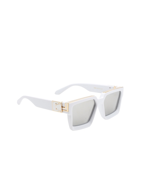 

Celebrity Sunglasses Unisex Silver-Toned UV Protected Jass Manak Square Sunglasses