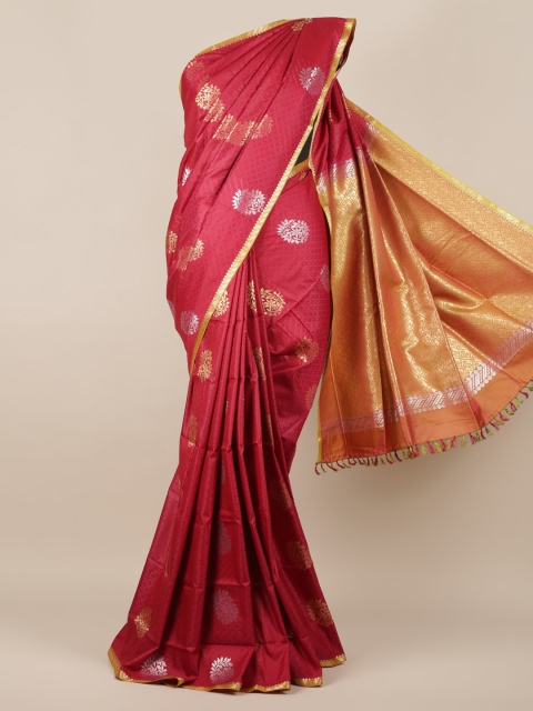

Pothys Magenta Woven Design Art Silk Saree