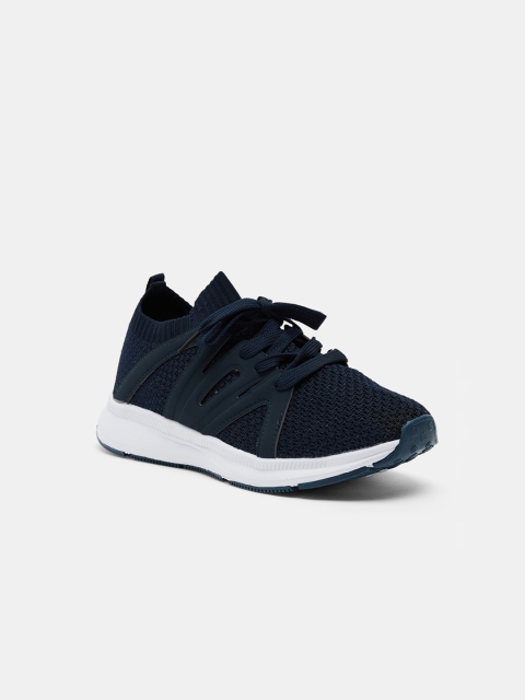 

shoexpress Boys Navy Blue Textile Training or Gym Shoes