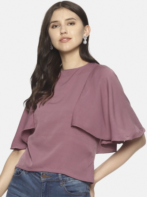 

Couper & Coll Women Mauve Solid Regular Top