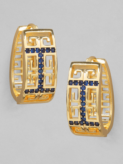 

TOKYO TALKIES X rubans FASHION ACCESSORIES Gold-Plated & Blue Contemporary Studs