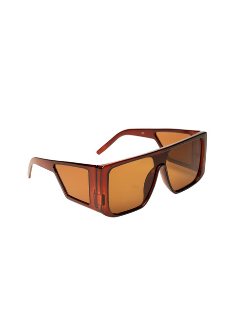 

Fuzoku Men Brown Lens & Shield Sunglasses FZKSS2020SG0103