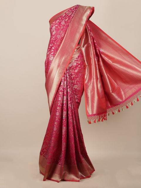 

Pothys Magenta Pure Silk Woven Design Banarasi Saree