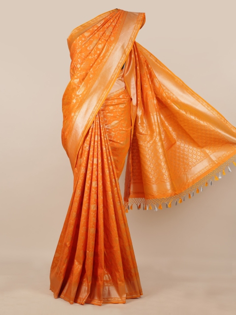 

Pothys Orange Pure Silk Woven Design Banarasi Saree