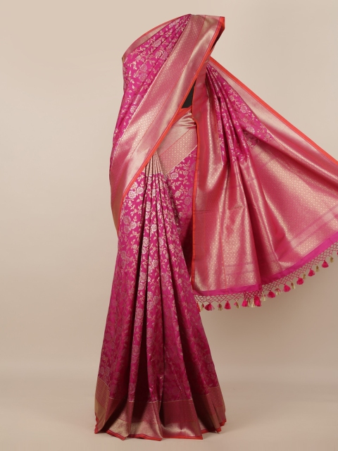 

Pothys Magenta Pure Silk Woven Design Banarasi Saree