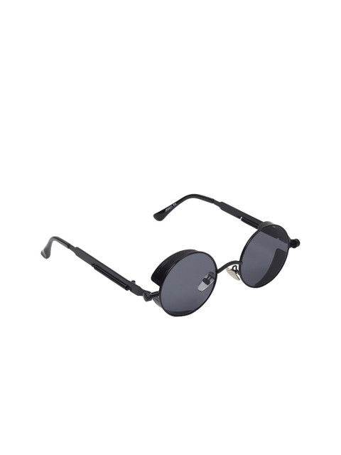

Celebrity Sunglasses Unisex Blue Lens & Black Round Sunglasses CL-ArjunReddy-02