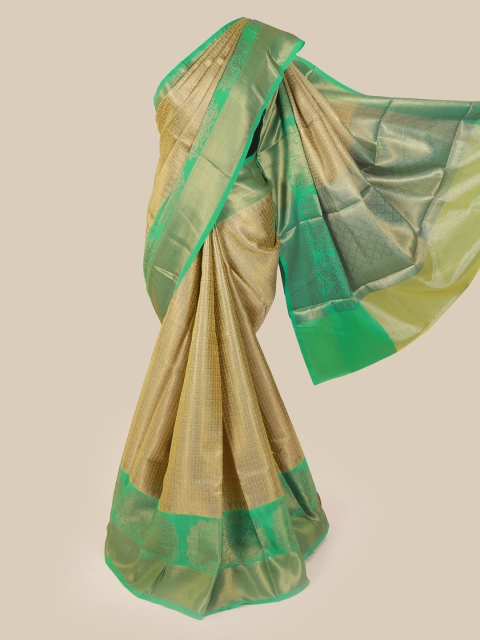 

Pothys Cream-Coloured Solid Saree