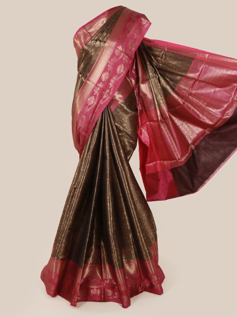 

Pothys Brown Woven Design Art Silk Saree