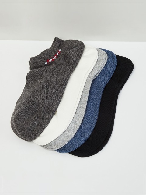 

max Men Pack of 5 Assorted Ankle-Length Socks
