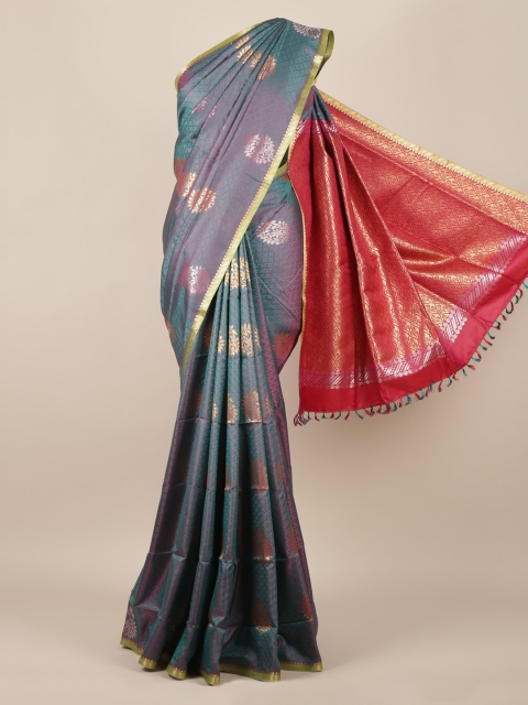 

Pothys Green & Gold-Cololured Art Silk Woven Design Saree