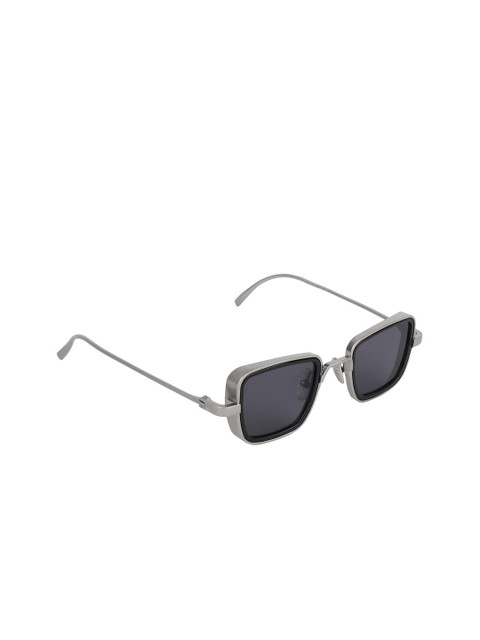 

Celebrity Sunglasses Unisex Black Lens & Silver-toned Square Sunglasses CL-Kabir Singh-1